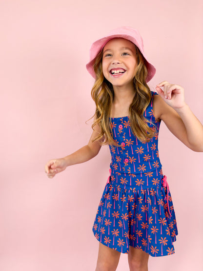 Girls Palm Athletic Two-Pieced Tank and Skort Set