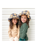 Toddler Sherpa Flower Bucket Hat