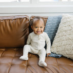 Vanilla Organic Cotton Zipper Pajamas