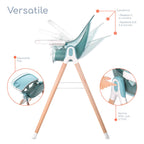 Children of Design 6 in 1 Deluxe High Chair with Cushion