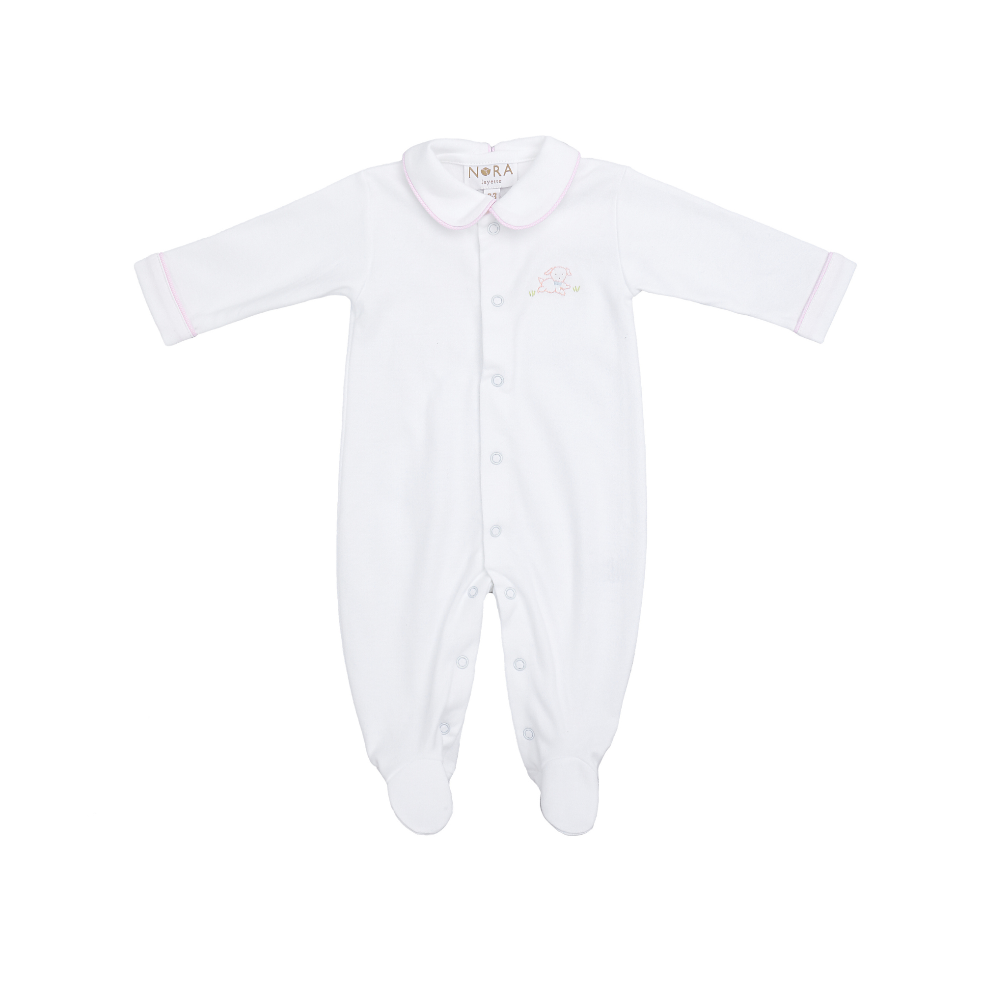 BABY PUPPY COTTON KNIT FOOTIE