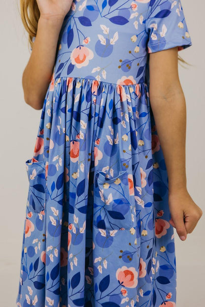 Girls Country Blooms Twirl Dress with Pockets