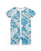 Baby Boy Delmar Bamboo Shorty Zipper Romper