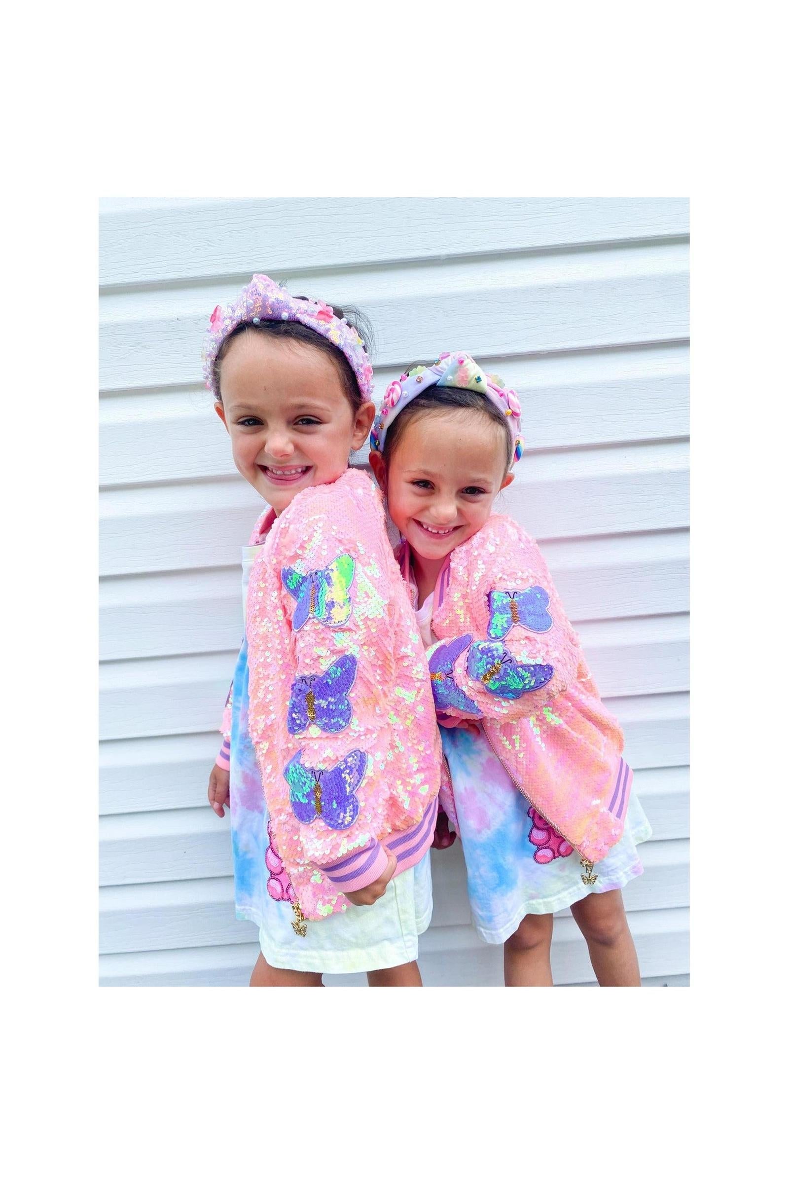 Girls Mariah Sequins Bomber Jacket