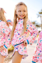 Girls Satin Bow Jacket
