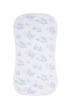 Blue Toile Burp Cloth