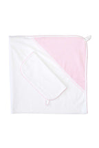 Baby Girl Pink Bubble Hooded Towel