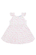 Butterflies Print Ruffle Pima Cotton Dress