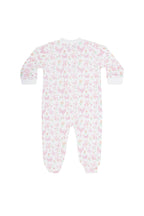 Baby Girls Butterflies Print Pima Cotton Zipper Footie