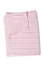 Pima Cotton Cable Knit Blanket