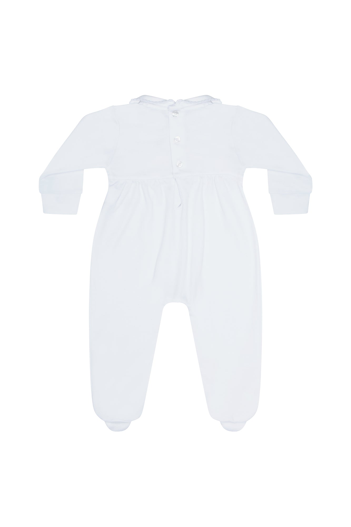 Chicks Pima Cotton Smocked Baby Footie