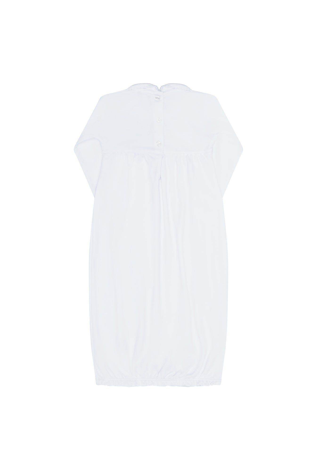 Chicks Print Pima Cotton Smocked Baby Gown