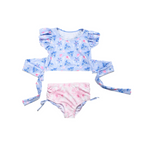 Girls Seashell Sunset Two Piece Swimsuit
