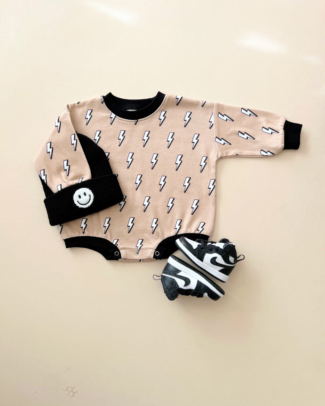 Baby Boy Lightning Bolt Bubble Romper | Lightning Bolt