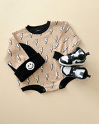 Baby Boy Lightning Bolt Bubble Romper | Lightning Bolt
