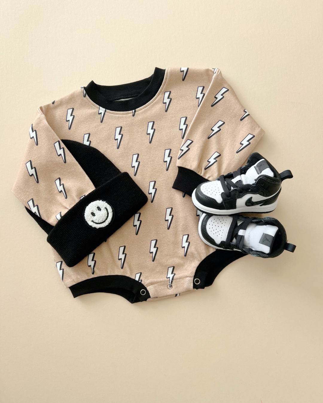 Baby Boy Lightning Bolt Bubble Romper | Lightning Bolt