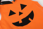 Jack-O-Lantern Pumpkin Halloween Ruffle Dress