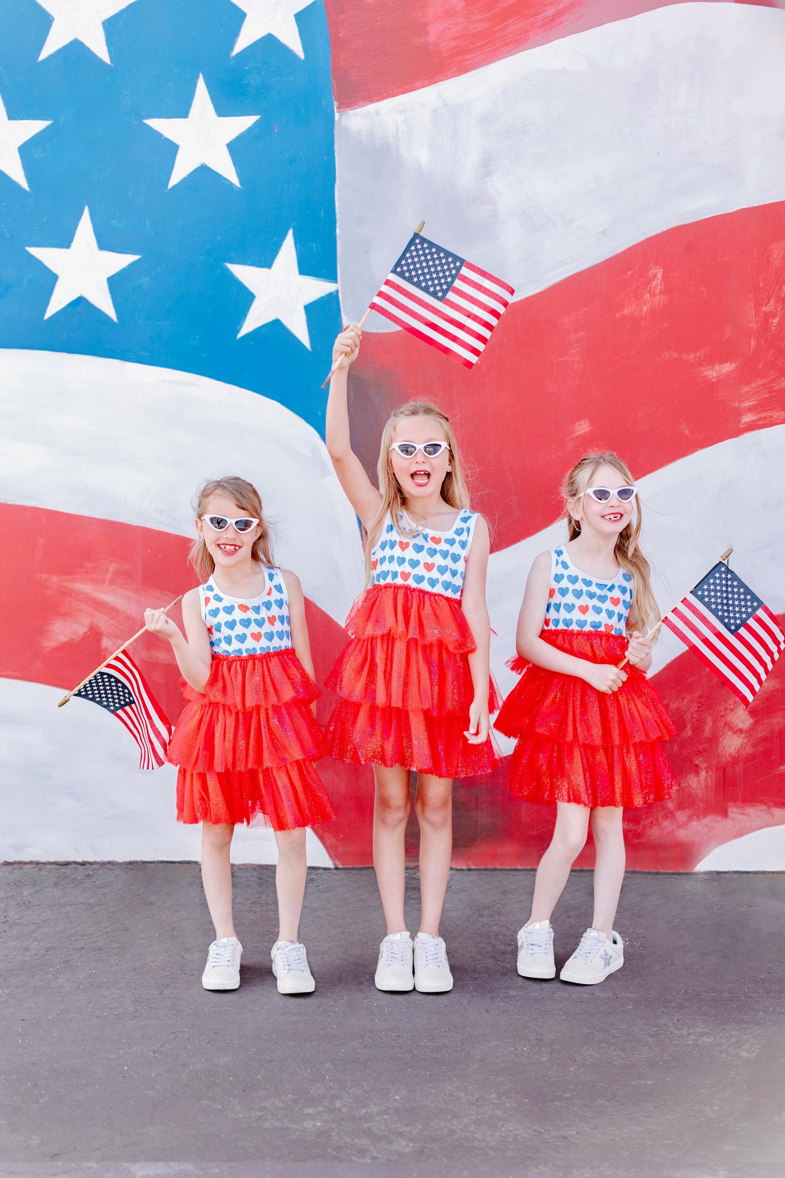 Sparkly 4th of July Tulle Dress