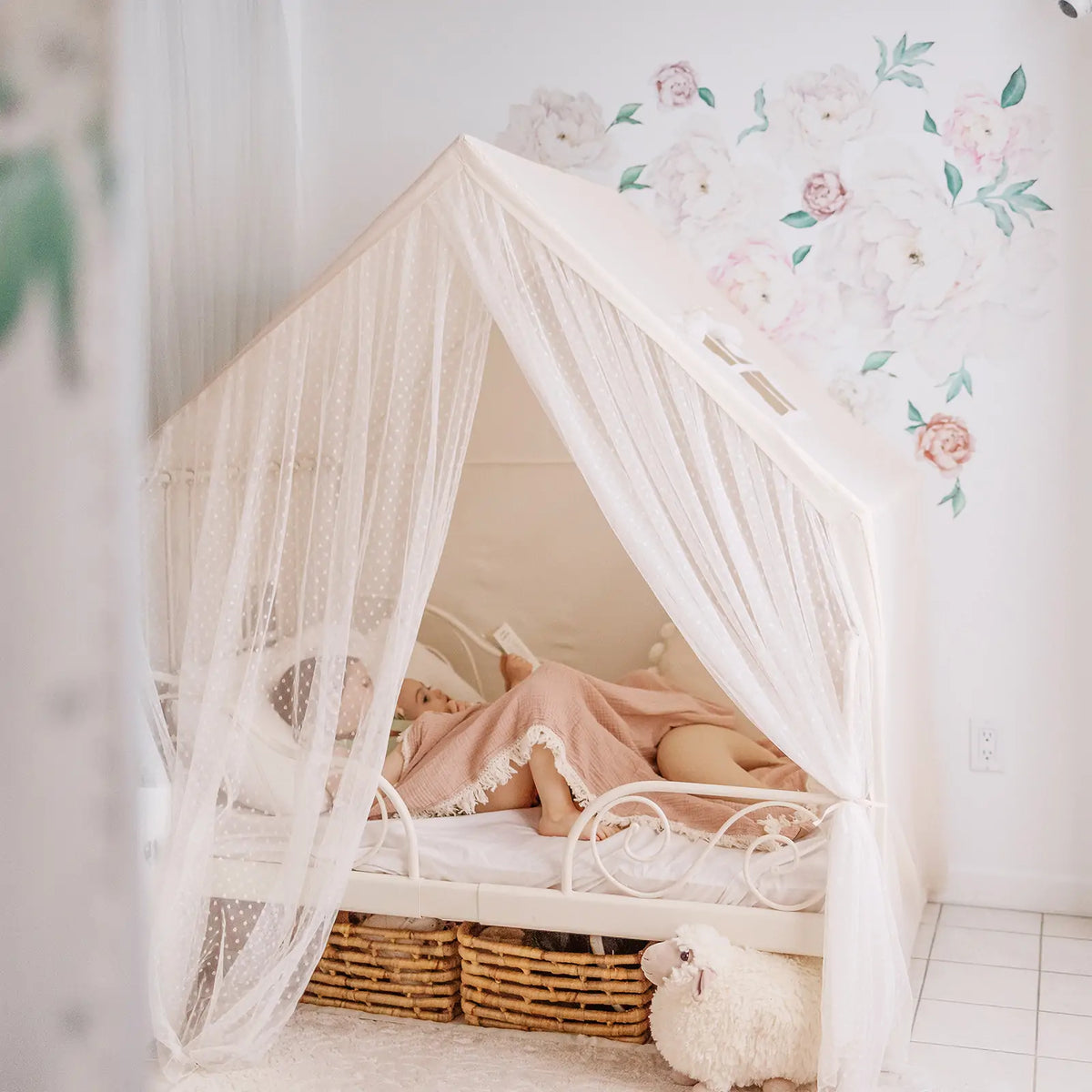 Tiny Land® Large Space Play House with Star Lights