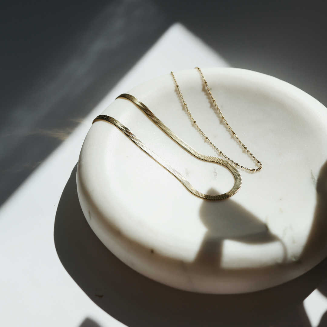 Satellite Layering Chain – Gold or Silver