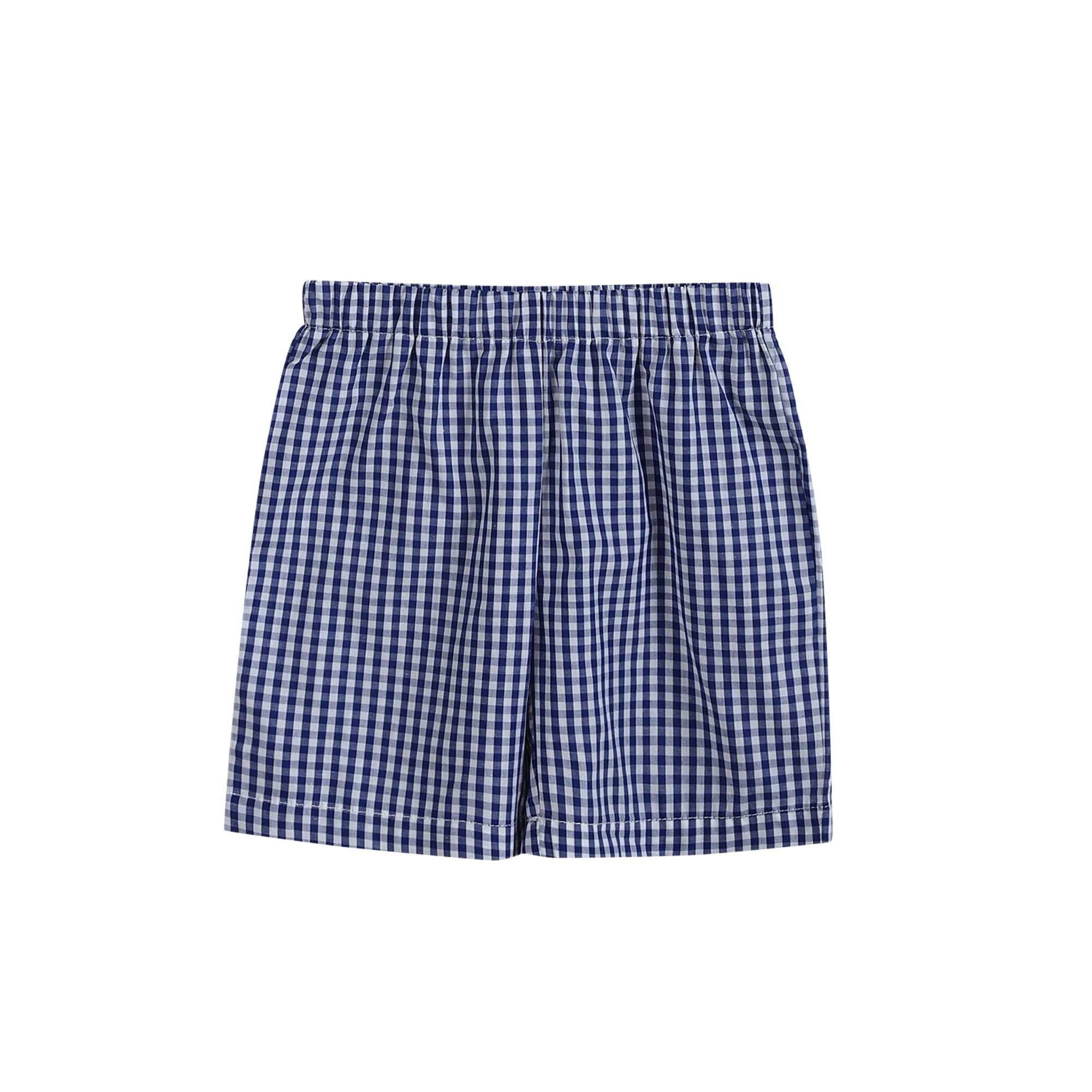 Blue Gingham Flag Shirt & Shorts Set – 4th of July
