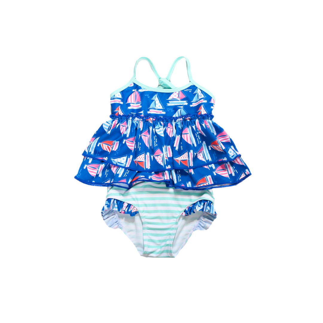 Girls Nautical Nook Two Piece Swimsuit