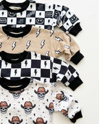 Baby Boy Lightning Bolt Bubble Romper | Lightning Bolt