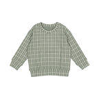 The Printed Sweatshirt - Sage Check