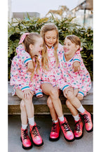 Girls Satin Bow Jacket