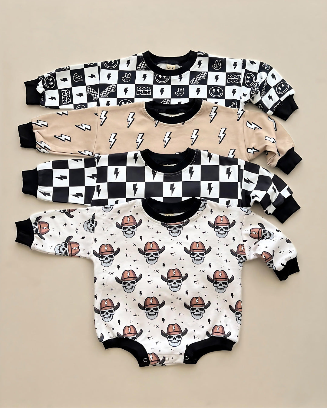 Baby Boy Lightning Bolt Bubble Romper | Lightning Bolt