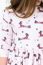 Happy Howl-oween Pocket Twirl Dress