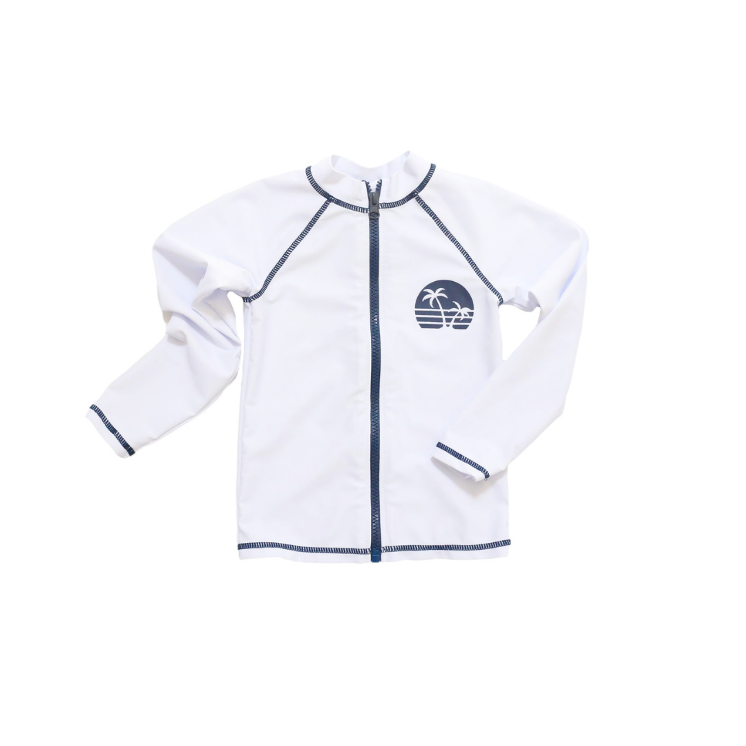Boys Shorewood Zip Up Rash Guard