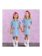 Girls Dolly Denim Dress