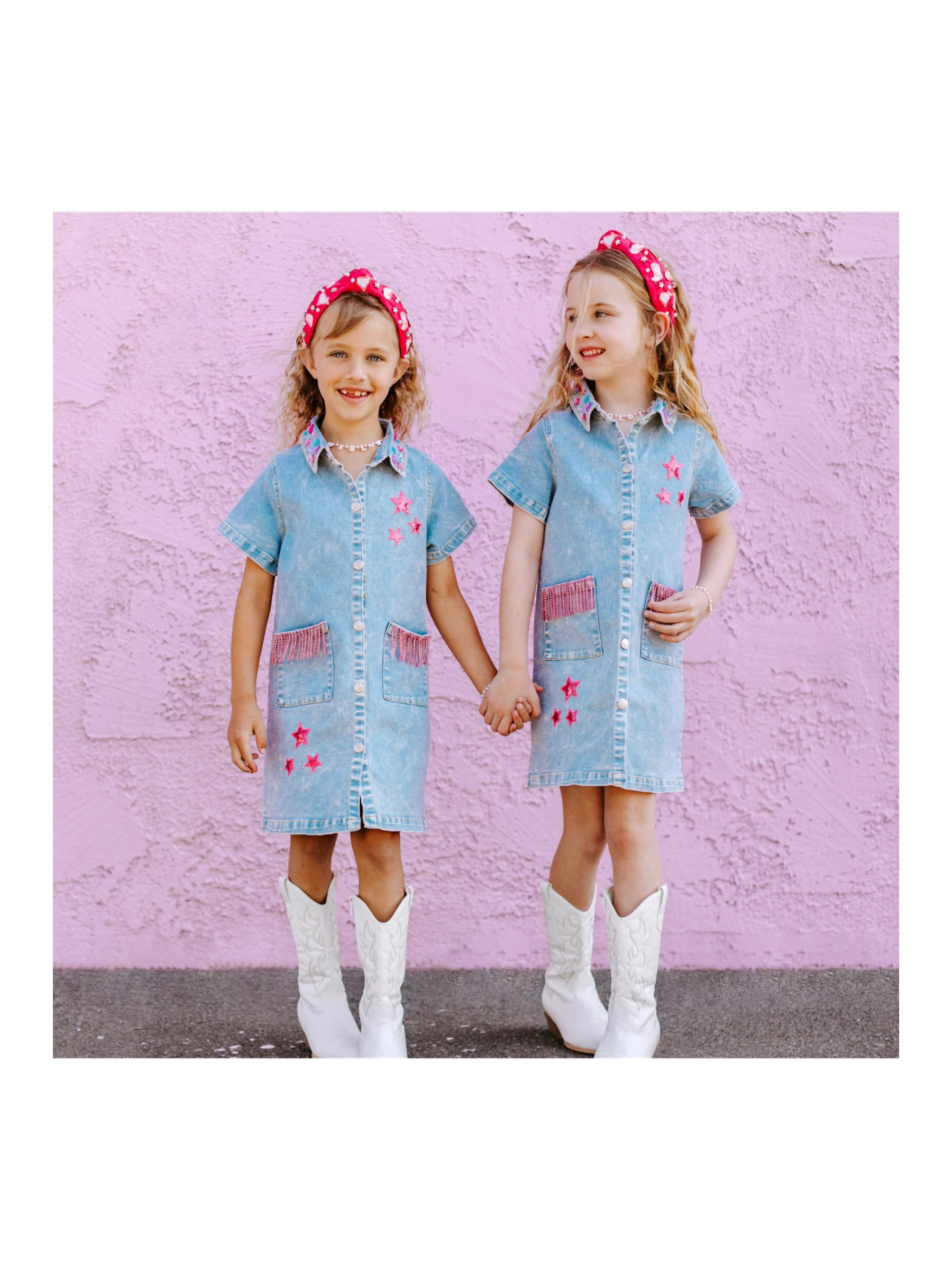 Girls Dolly Denim Dress