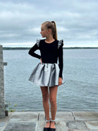 AA Silver Gathered Skirt