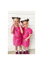 Girls Pink Sparkle Tinsel Set