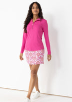 Magenta 1/4 Zip Sport Top