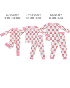 Baby Girl Lil Sis Bamboo Zip Pajama Romper