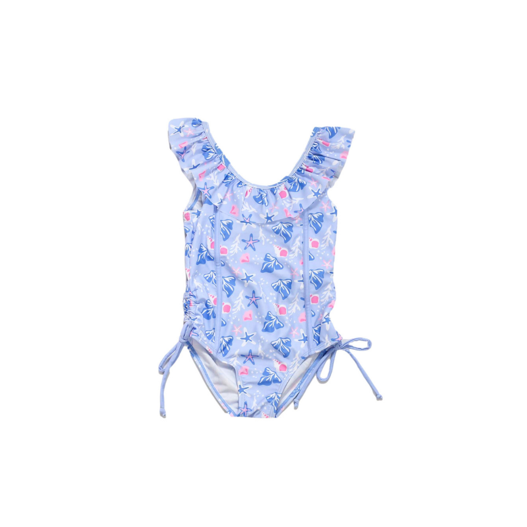 Girls Starfish Azure One Piece Swimsuit