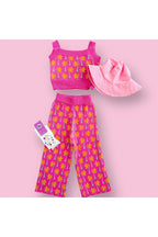 Pink Palm Tree Print Top and Pant Knit Set