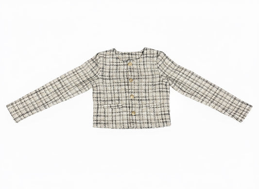 Black, White & Gold Tweed Jacket