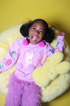 Girls Easter Bunny Crewneck Top