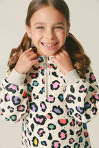 Girls Leopard Jogger Set