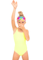 Neon Yellow One-Piece Swimsuit