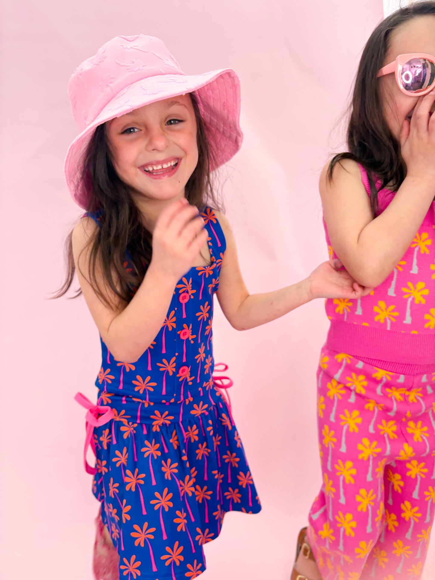 Girls Palm Athletic Two-Pieced Tank and Skort Set