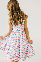Red, White & Cute Twirl Dress