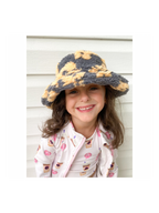 Toddler Sherpa Flower Bucket Hat