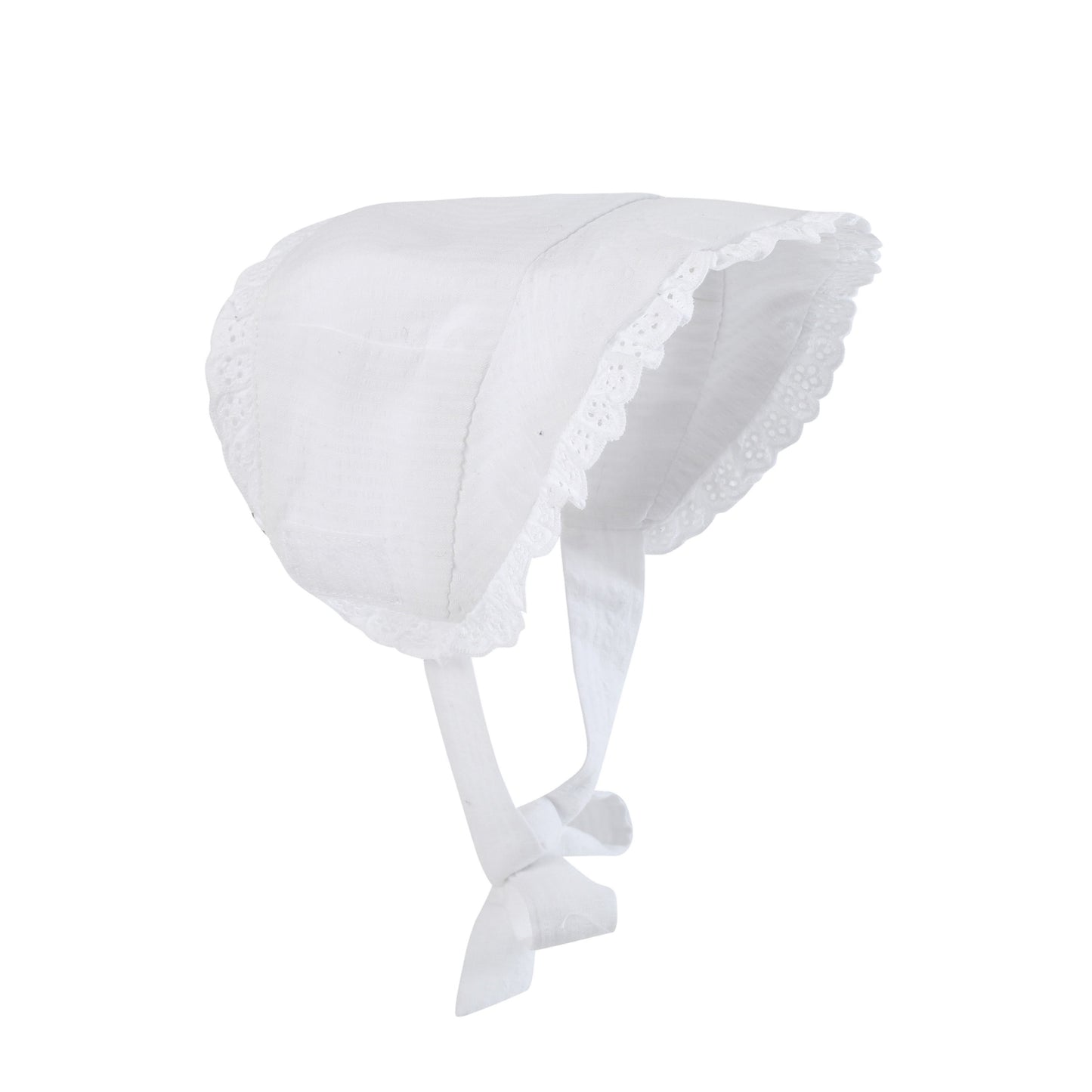 Baby Girl White Summer Bonnet