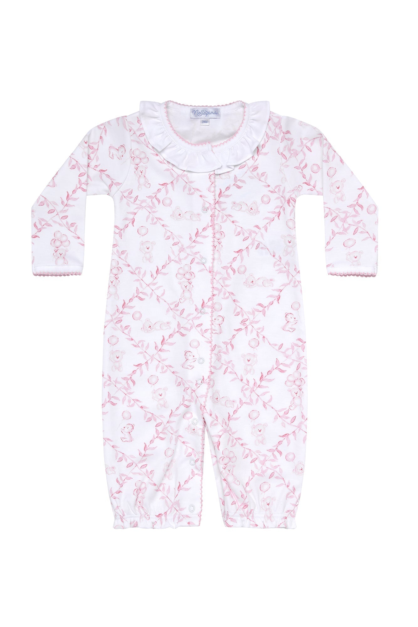 Baby Girl Pink Bears Trellace Converter Gown