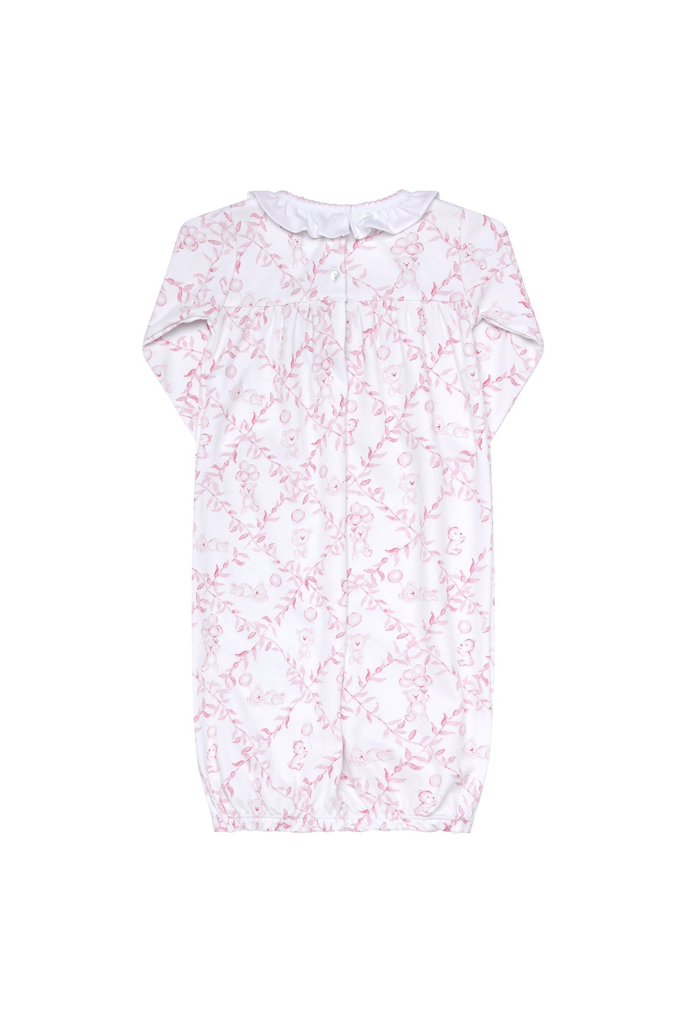 Baby Girl Pink Bears Trellace Gown